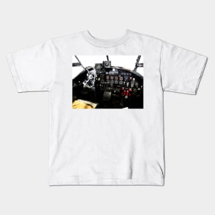 RAF World War 2 AVRO Lancaster cockpit Kids T-Shirt